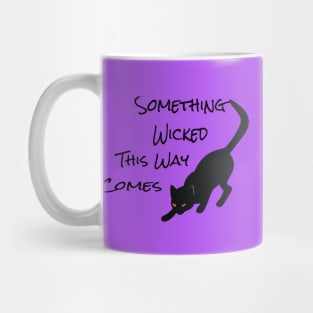 Something Wicked This Way Comes Black Cat Mug